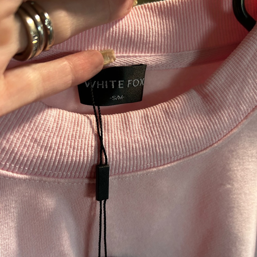 White Fox Boutique Light Pink Jacket with Blue Butterfly - Picture 3 of 3